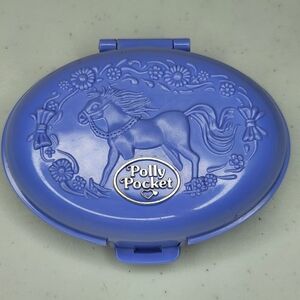 1995 Polly Pocket Unicorn Meadow Compact with Figures